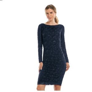 Chaps Lace Sequin Dress - NWT
